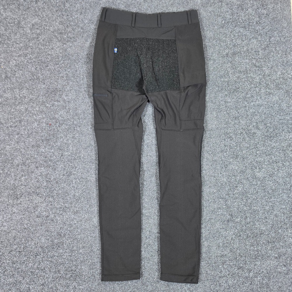 Fjallraven Abisko Trekking Tights Mens Small Dark Grey Hiking Technical Pants - Picture 2 of 12